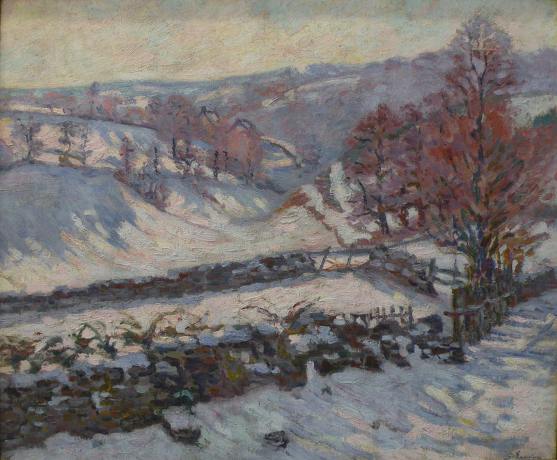 Snowy Landscape at Crozant - Armand Guillaumin