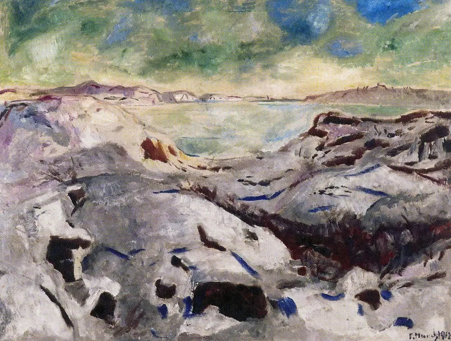 Snowy Landscape at Kragerø - Edvard Munch