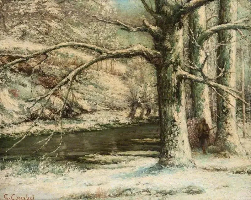 Snowy Landscape - Gustave Courbet
