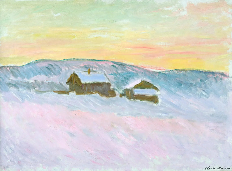 Norwegian Landscape. The Blue Houses - Claude Monet