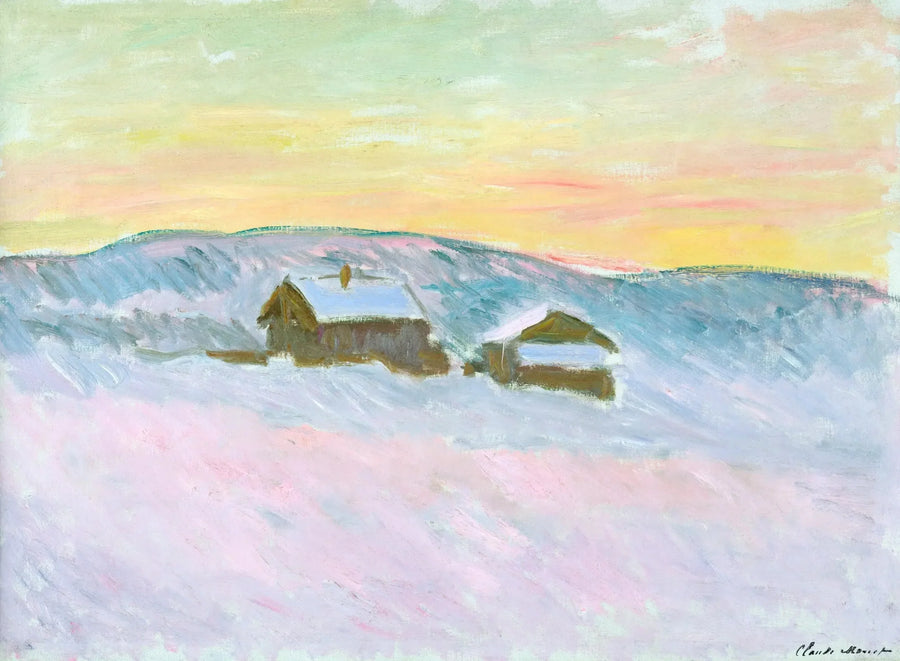 Norwegian Landscape. The Blue Houses - Claude Monet