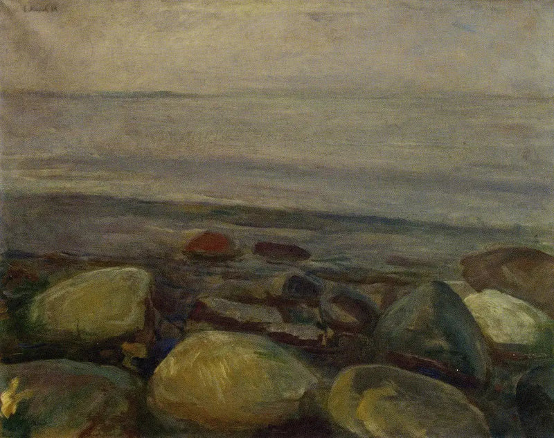 Beach Landscape at Åsgårdstrand - Edvard Munch
