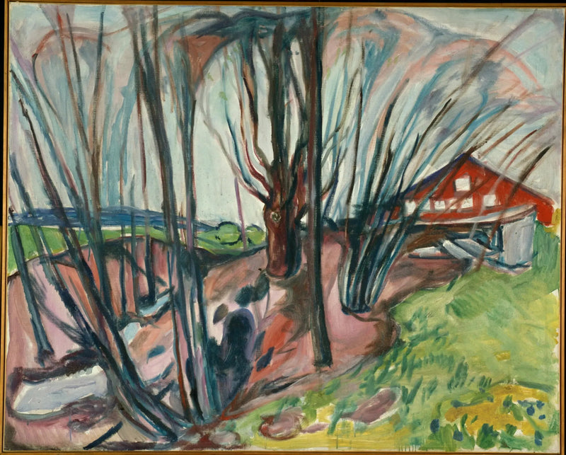 Spring Landscape at the Red House - Edvard Munch