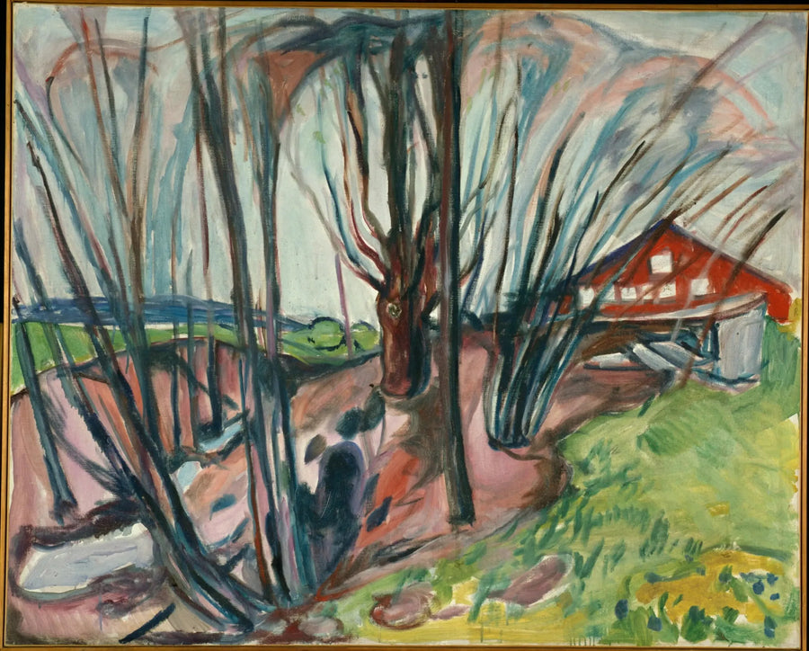 Spring Landscape at the Red House - Edvard Munch