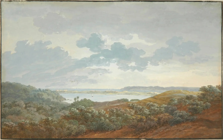 Rügen Landscape with Bay - Caspar David Friedrich
