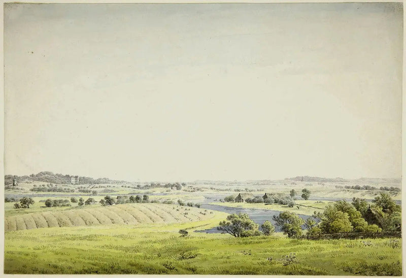 Landscape of Rügen near Putbus - Caspar David Friedrich