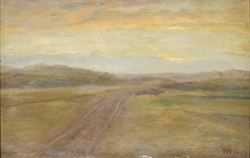 Landscape beyond the dunes. - Michael Peter Ancher