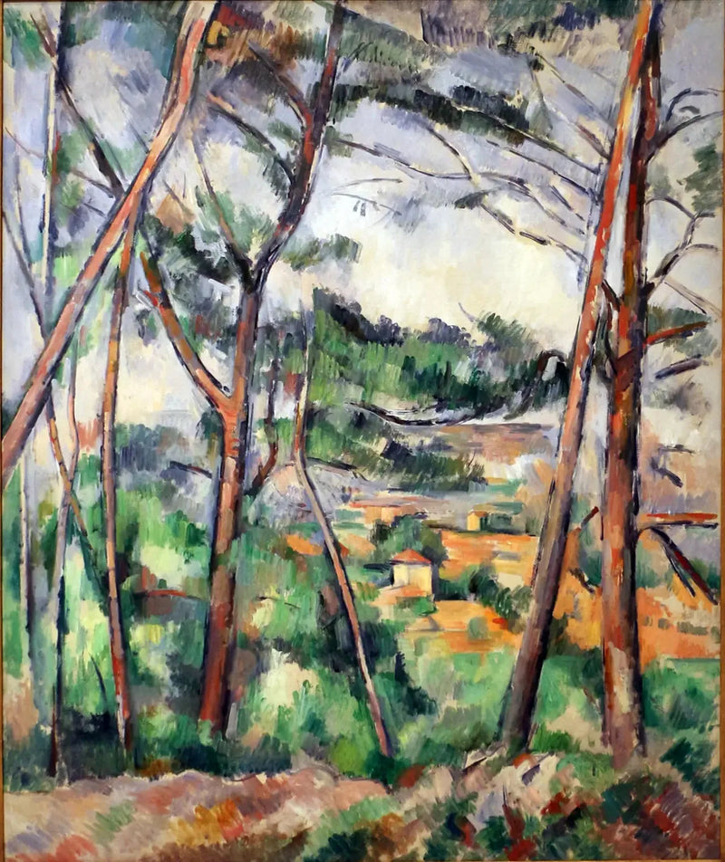 Landscape around Aix (the Arc plain) - Paul Cézanne