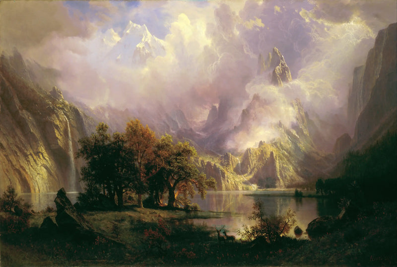 Rocky Mountains Landscape - Albert Bierstadt