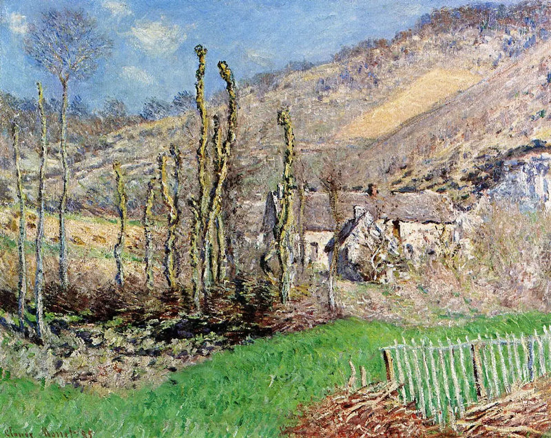 Winter Landscape in the Falaise Valley (Giverny) - Claude Monet