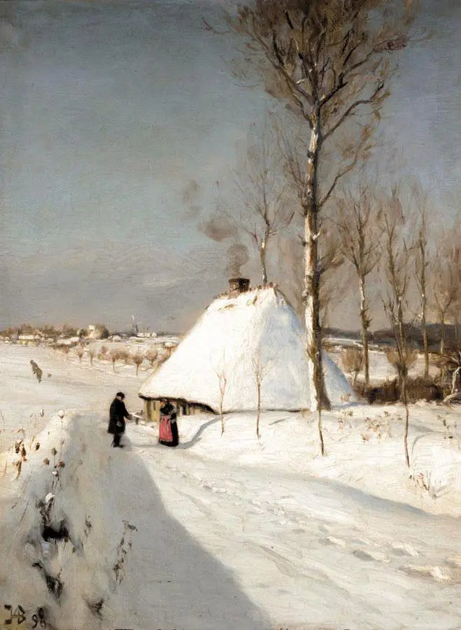 Paysage d’hiver. - H. A. Brendekilde - Alpha Reproduction