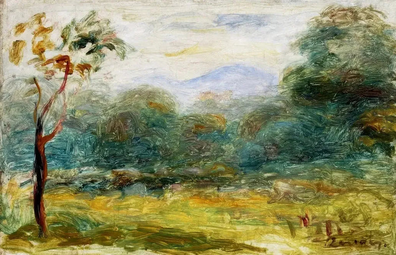 Landscape of the South (Cagnes). - Pierre-Auguste Renoir