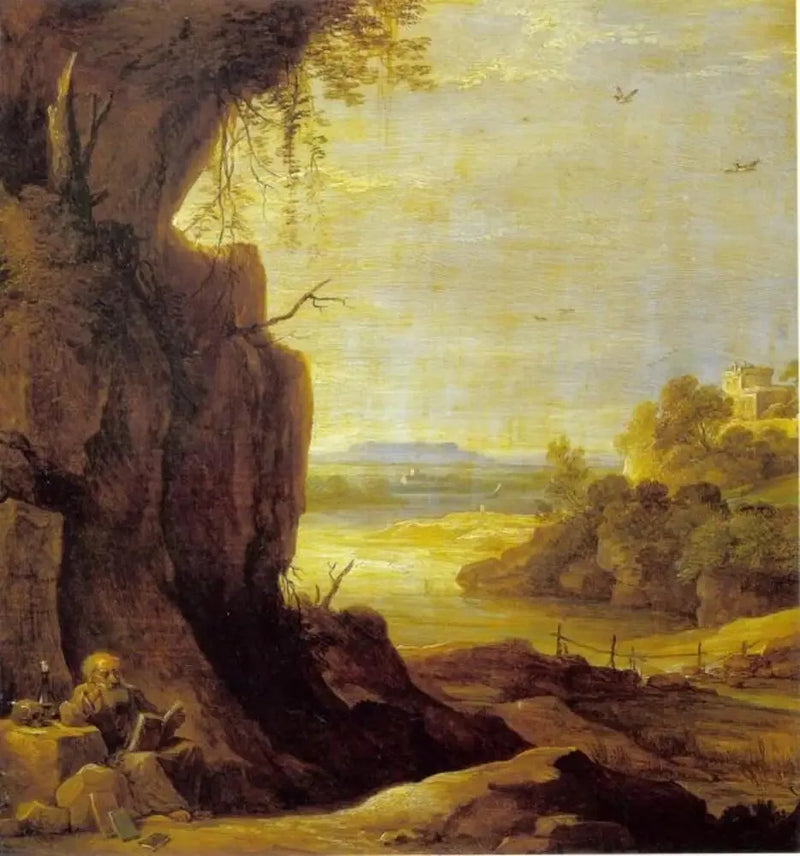 Southern Landscape with Saint Anthony the Hermit - David Teniers the Younger