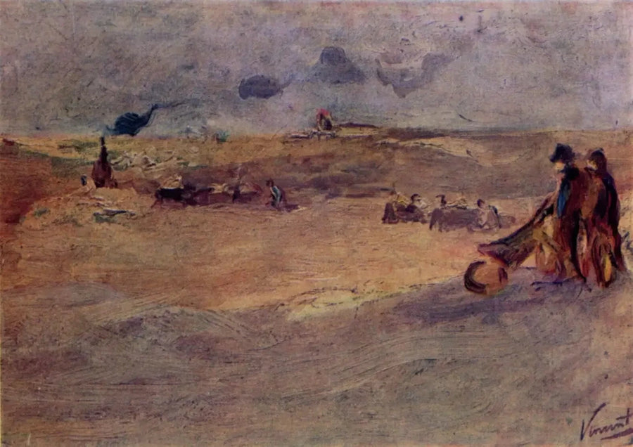 Landscape with Dunes and Figures - Vincent van Gogh