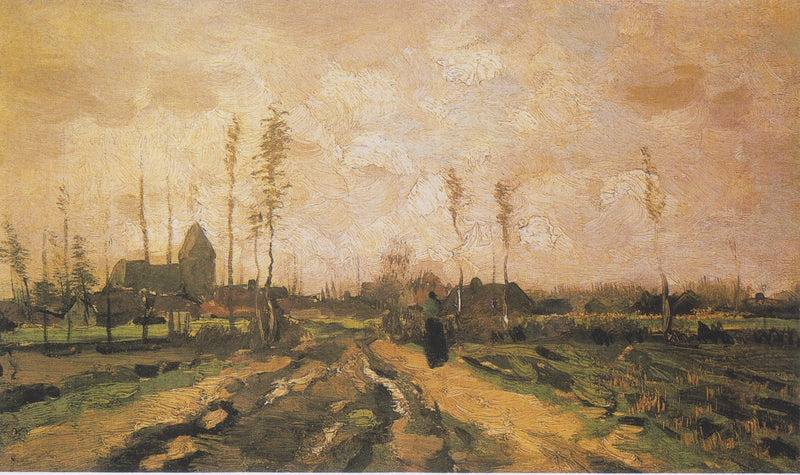 Landscape with Church and Houses - Vincent van Gogh
