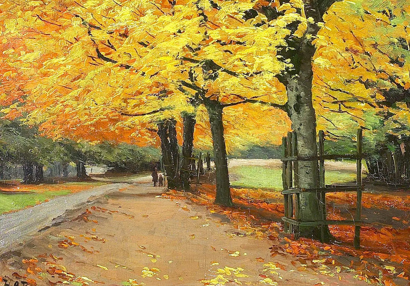 Autumn Landscape. - H. A. Brendekilde