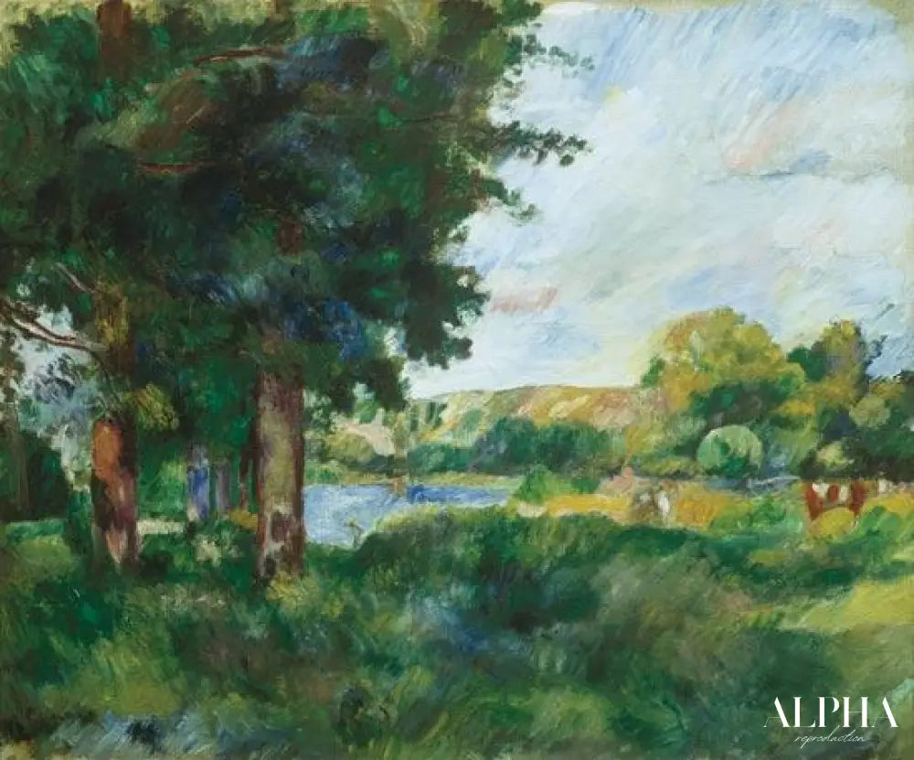 Paysage en Ile-de-France - Pierre-Auguste Renoir - Reproductions de tableaux et peintures haut de gamme