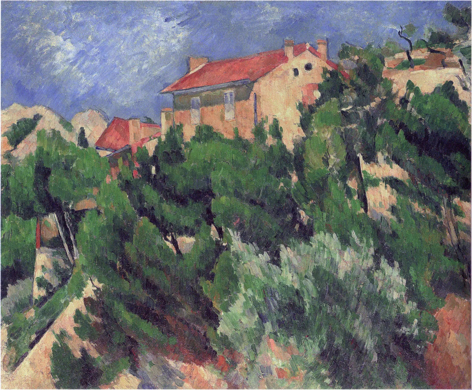 Reproduction du tableau « Paysage en Provence - Paul Cézanne » par Alpha Reproduction en peinture à l’huile
