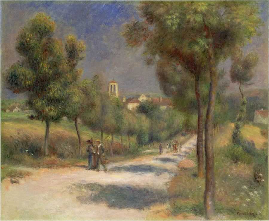 Landscape of Essoyes, early in the morning - Pierre-Auguste Renoir