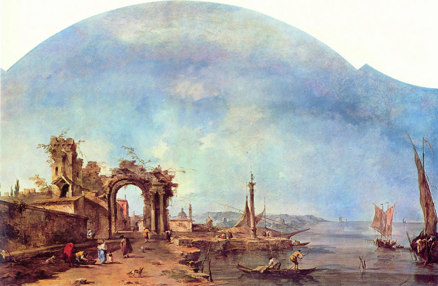 Fantastic Landscape - Francesco Guardi
