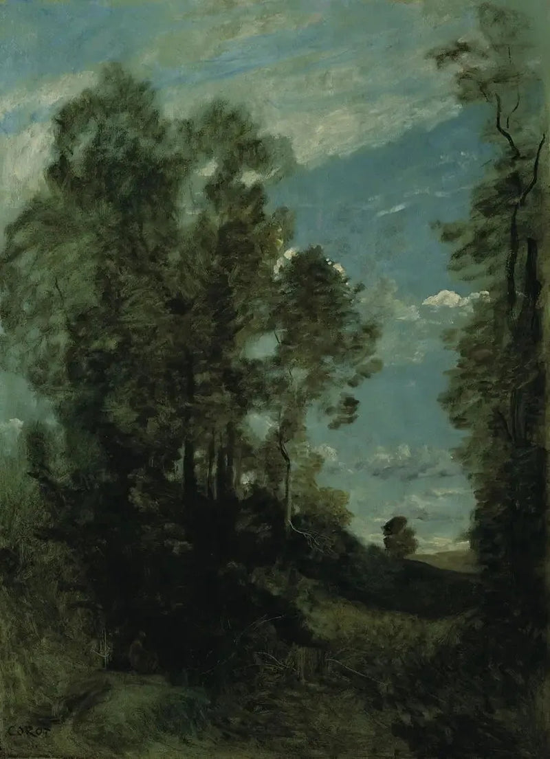 Forest Landscape (Morning) - Jean-Baptiste Camille Corot