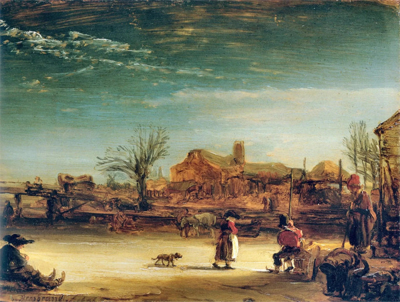 Winter Landscape - Rembrandt