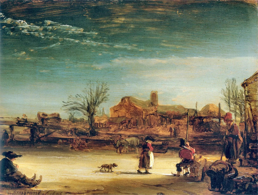 Winter Landscape - Rembrandt