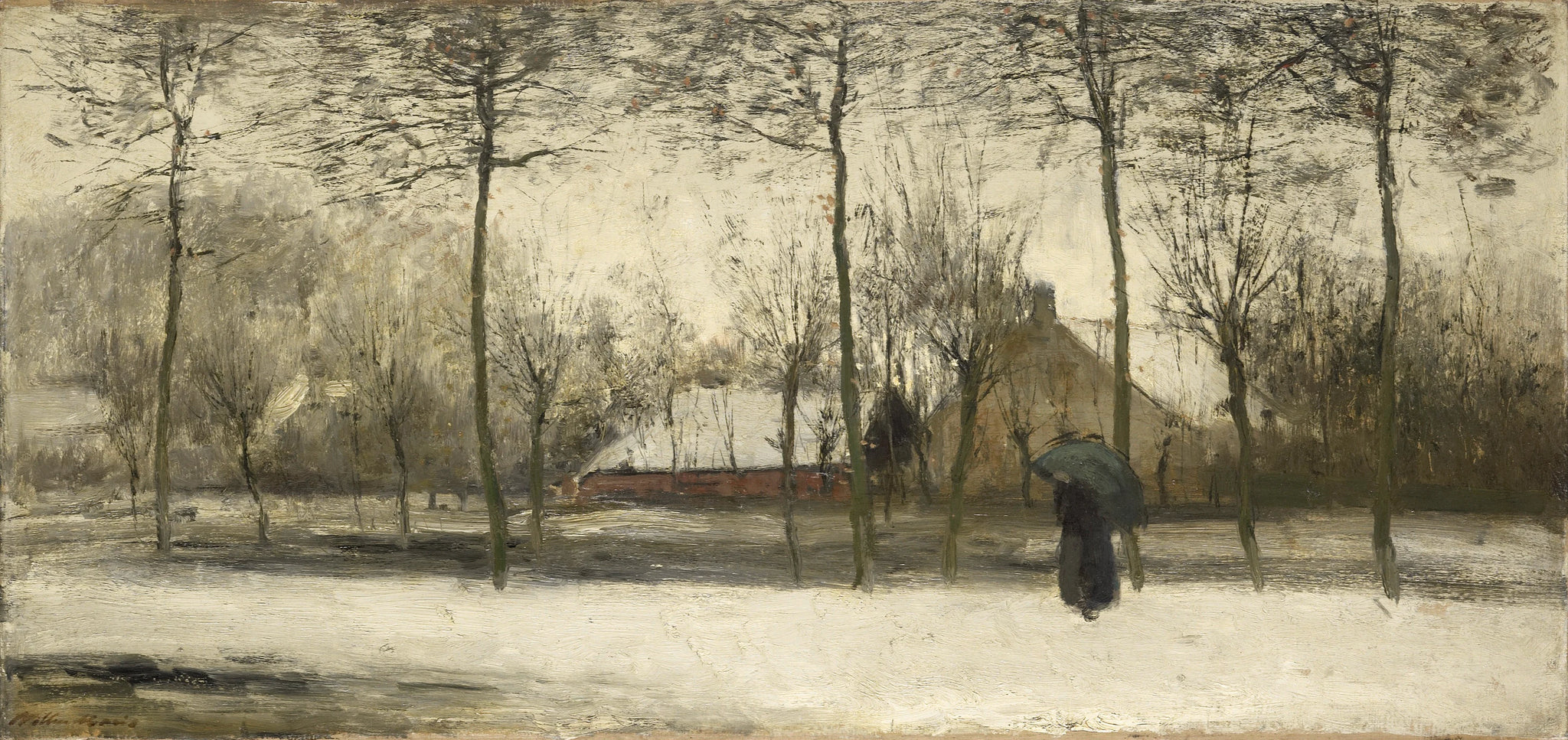 Paysage d'hiver - Willem Maris
