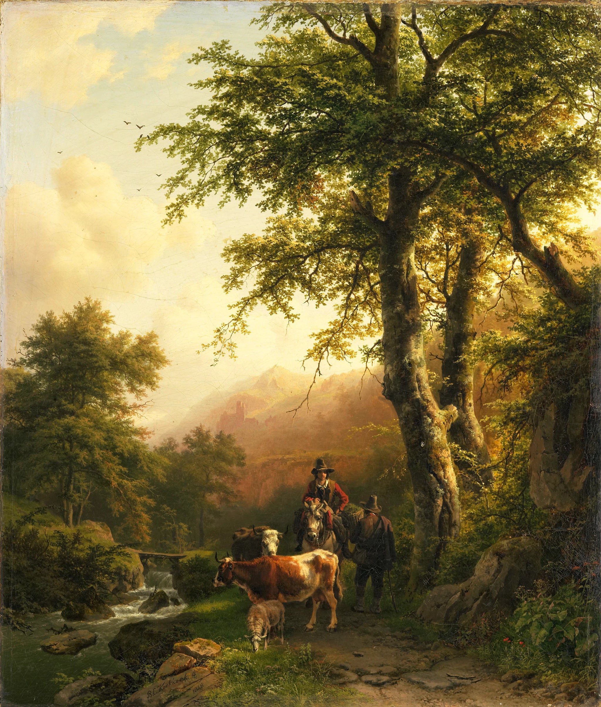 Paysage italien - Barend Cornelis Koekkoek