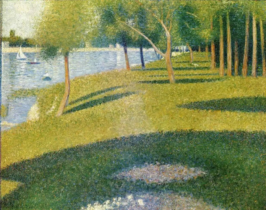 Landscape, the Island of La Grande Jatte - Georges Seurat