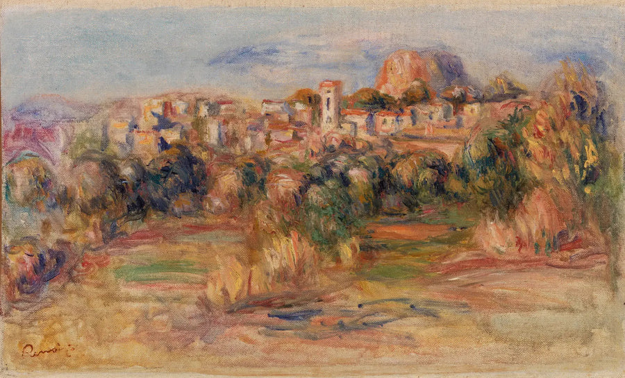 Landscape, La Gaude (Landscape, La Gaude) - Pierre-Auguste Renoir