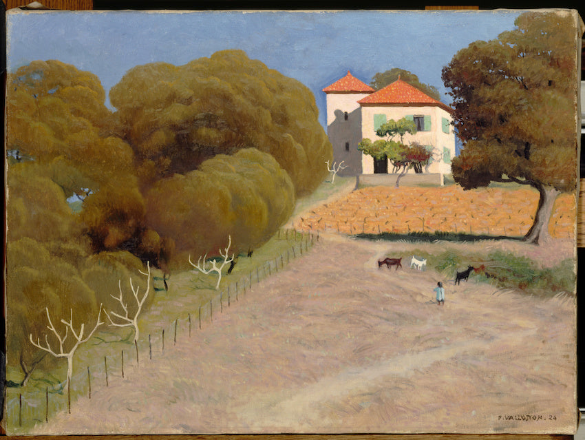 Landscape, the house with the red roof - Félix Vallotton