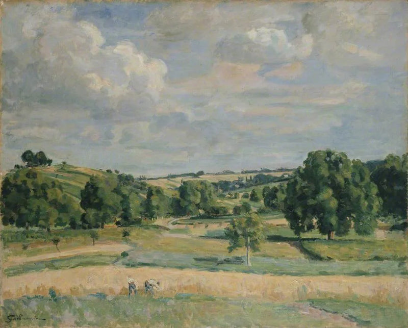 Landscape: The Harvest Season in the Somme Valley - Armand Guillaumin