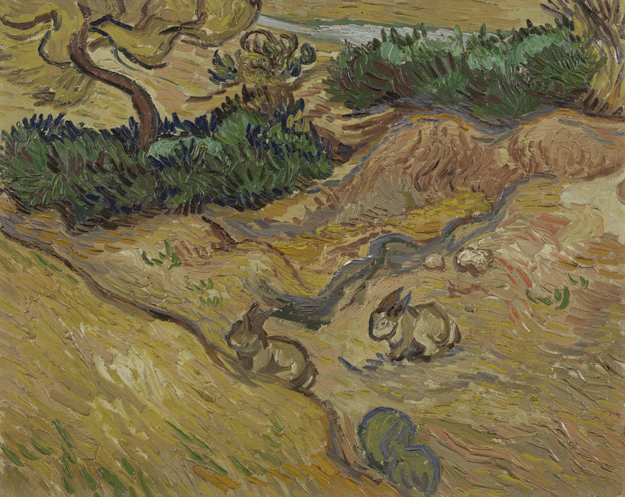 Landscape with Rabbits - Vincent van Gogh