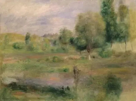 Landscape, the lake - Pierre-Auguste Renoir