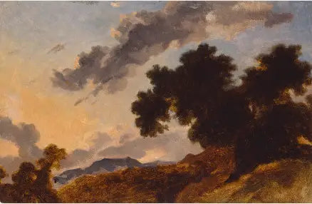 Mountain Landscape at Sunset - Jean-Honoré Fragonard