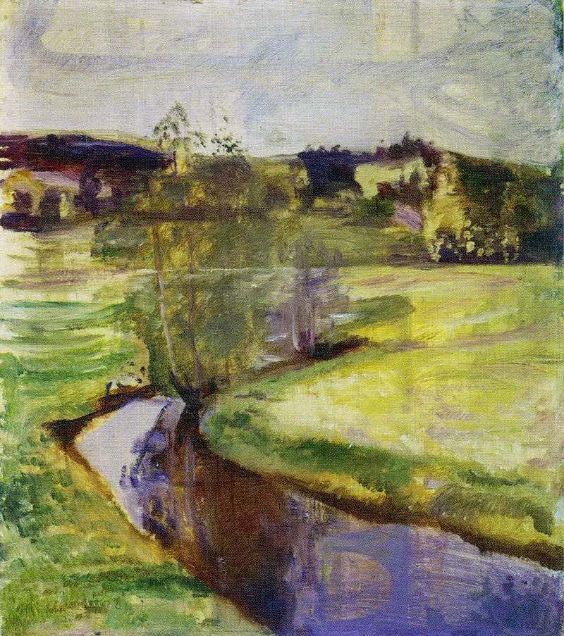 Norwegian Spring Landscape - Edvard Munch