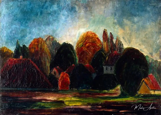 Paysage norvégien - Edvard Munch - Reproductions de tableaux et peintures haut de gamme