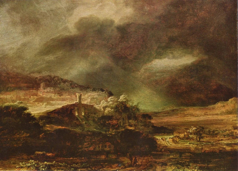 Stormy Landscape - Rembrandt