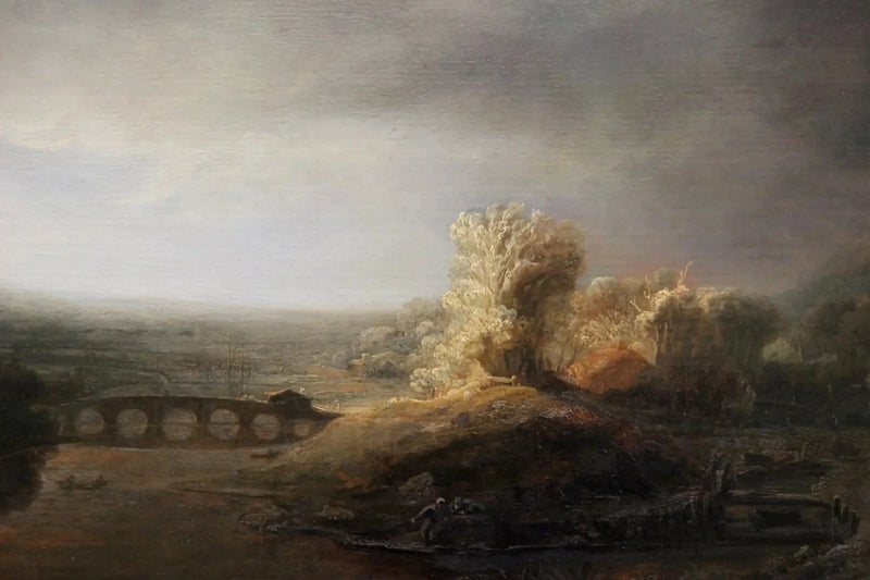 Landscape with a Seven-Arch Bridge - Rembrandt