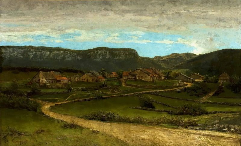 Landscape near Ornans. - Gustave Courbet