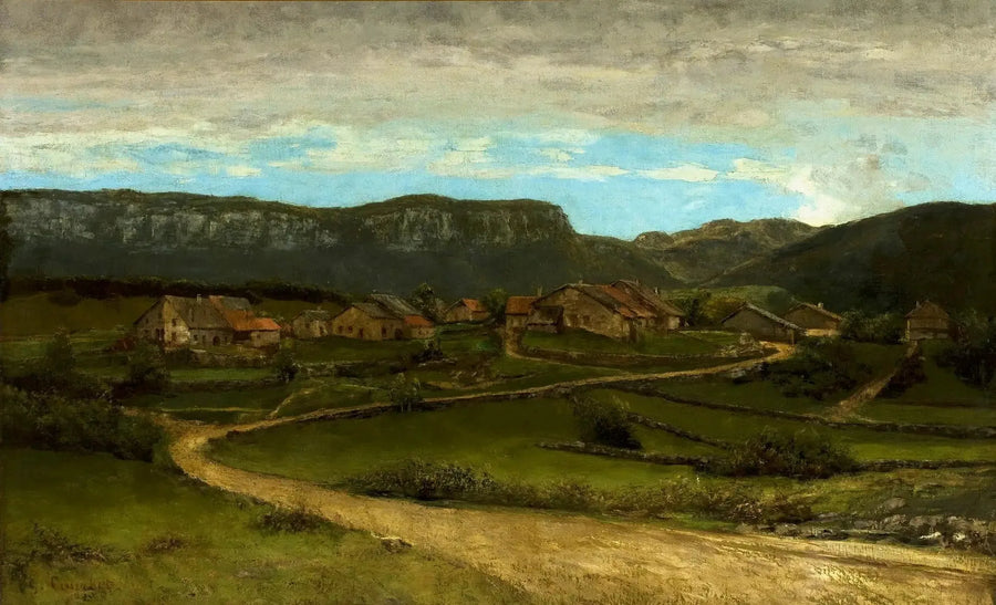 Landscape near Ornans. - Gustave Courbet