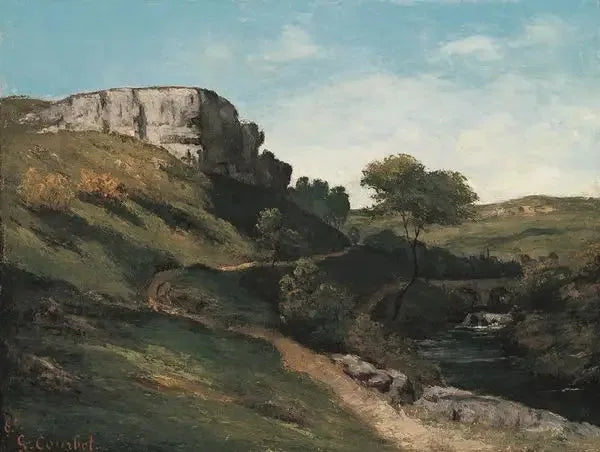 Landscape near Maisières - Gustave Courbet