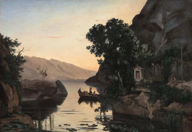 Landscape near Riva on Lake Garda - Jean-Baptiste Camille Corot