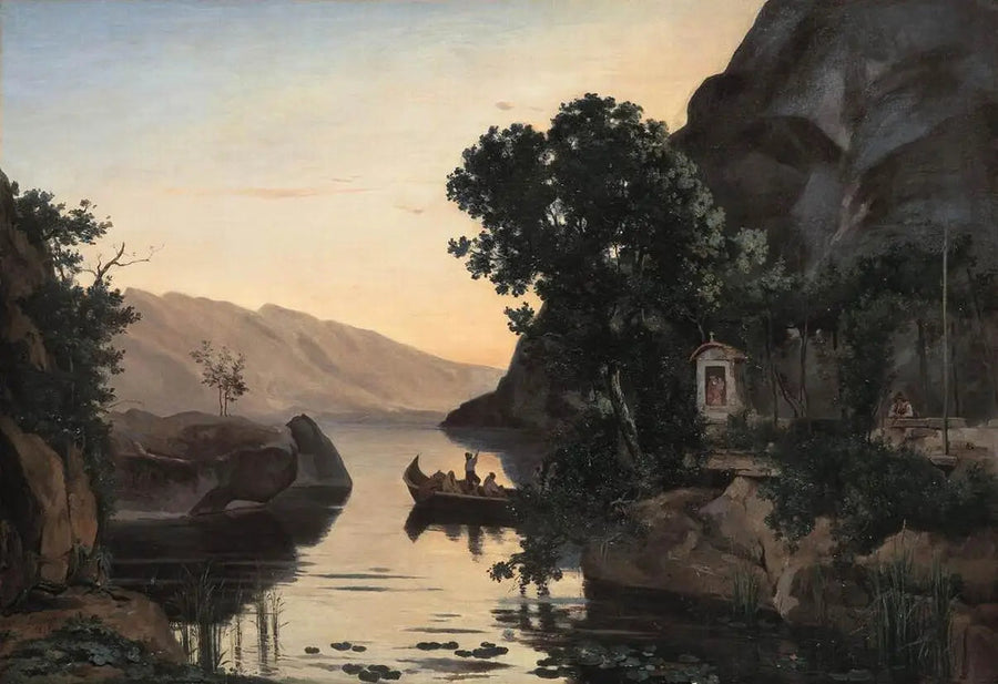 Landscape near Riva on Lake Garda - Jean-Baptiste Camille Corot