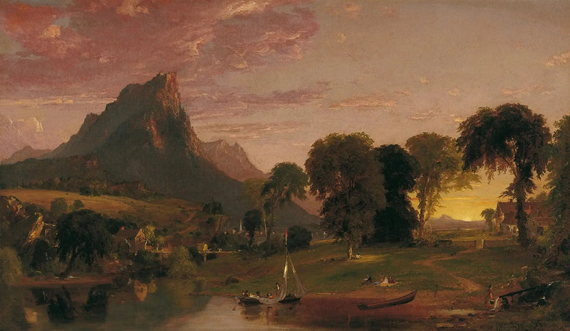 Landscape near Sherburne, Chenango County, New York - Jasper Francis Cropsey