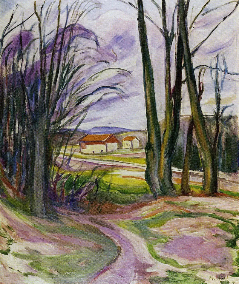 Landscape near Skøyen - Edvard Munch
