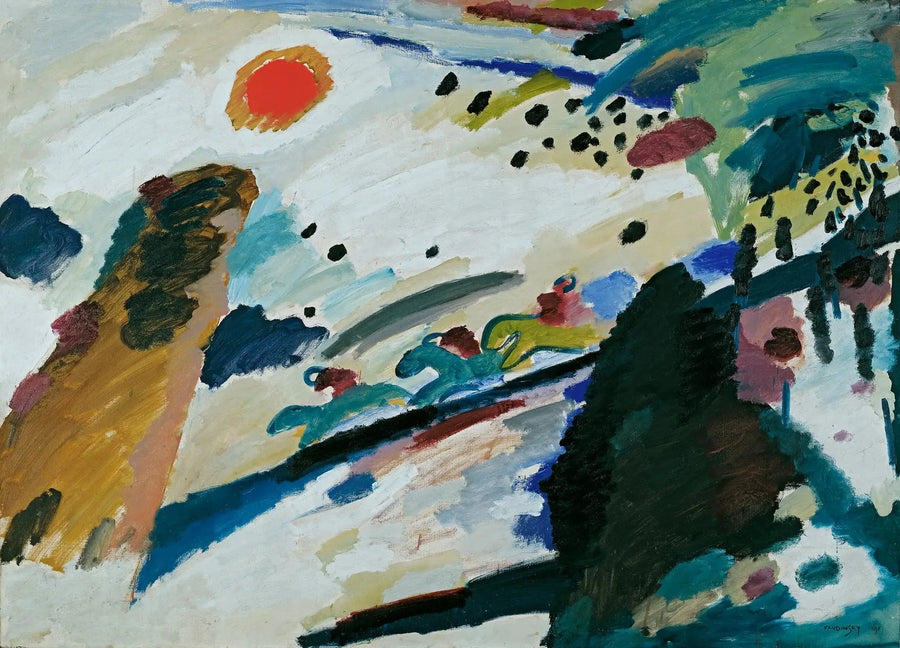 Romantic Landscape - Vassily Kandinsky