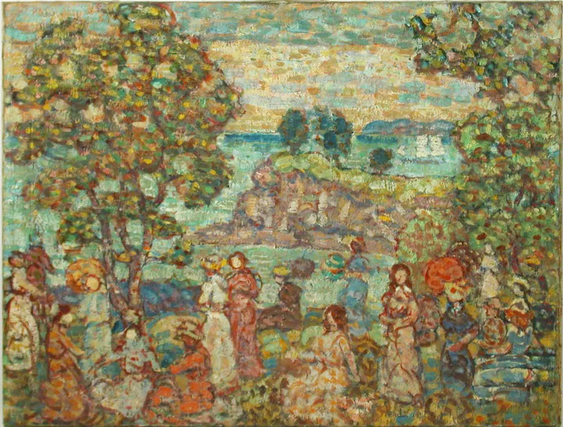 Beach Scene Landscape - Maurice Prendergast