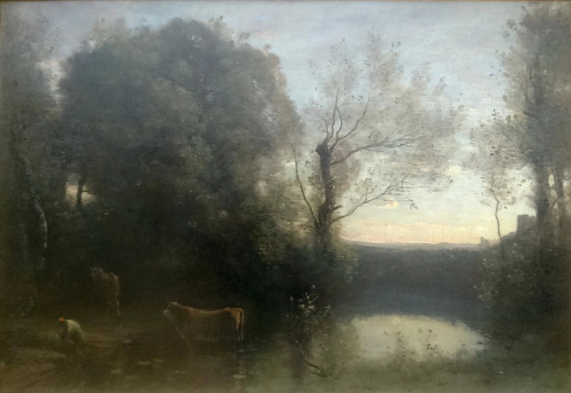 Landscape, sunset - Jean-Baptiste Camille Corot